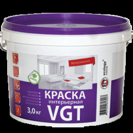 Краска интерьерная влагостойкая ВД-АК-2180 VGT белоснежная 1,5кг