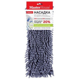 Насадка для швабры микрофибра с карманами Себастьян Master Housе 13*43см серая