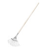 Грабли веерные Сибртех 18-зуб круглый оцинк. с черенком