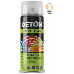 Эмаль аэрозоль акрил быстросохн. Deton Art яркое золото 520мл