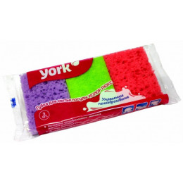 Губка для посуды Колор Люкс York 3шт