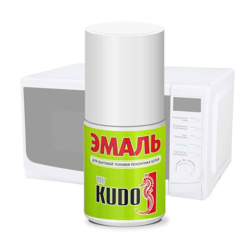 Эмаль для бытовой техники с кисточкой Kudo белый 15мл