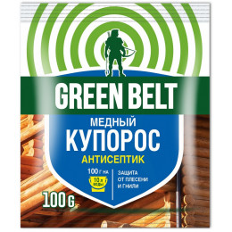 Медный купорос д/защиты древесины порошок Грин Бэлт 100 гр