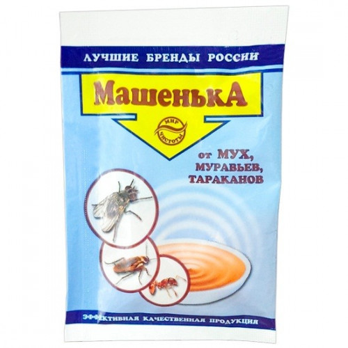 Гранулы от тараканов/муравьев/мух Машенька 10гр