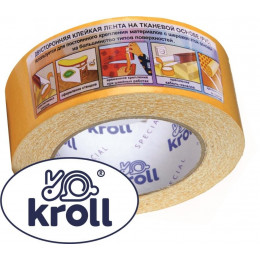 Скотч двустор. тканевый Kroll Special 48мм 5м
